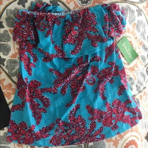 Lilly Pulitzer Wiley Tube Top NWT size S